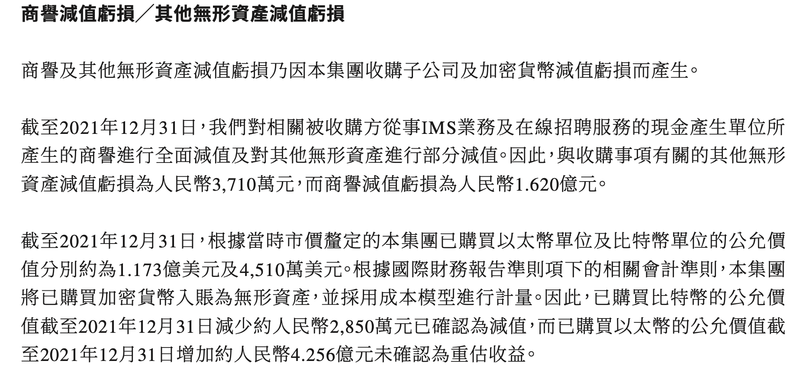 “美图2021年亏损扩大：投资比特币致资产减值2850万元